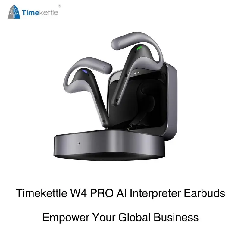 Timekettle W4 Pro AI Interpreter Earbuds Translator Device Suppor
