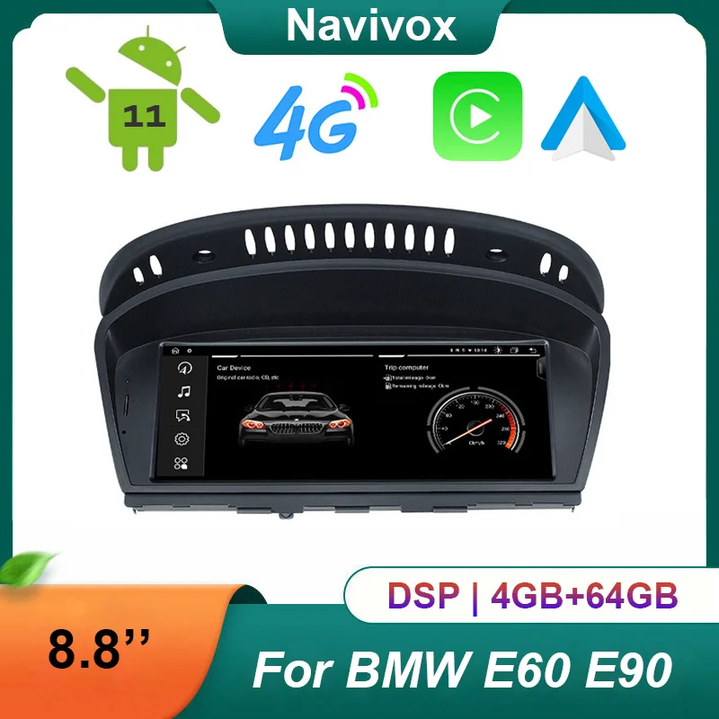 8.8'' E60 Android CarPlay Screen Multimedia GPS Navigation Auto Radio
