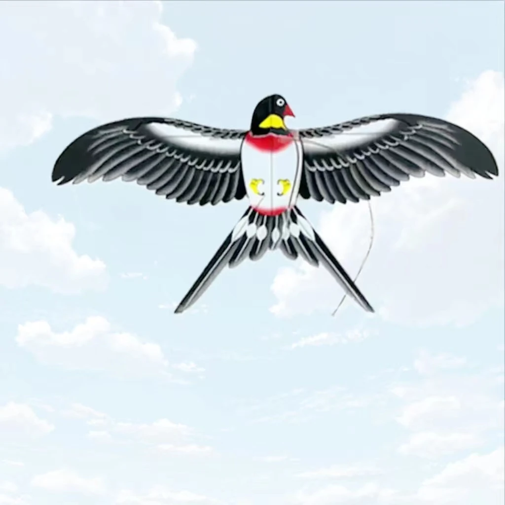 Mini Pole Swallow Kites for Adults - Dynamic Windsurfing Kites with Fishing Rod Line swallow kites