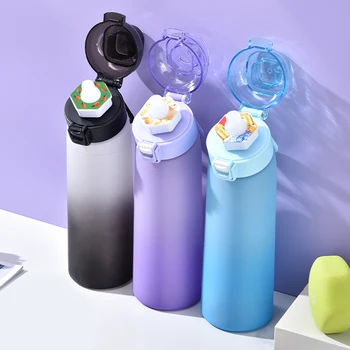 650ML Fragrant Water Bottle Leak-Proof with 7 Flavor Pods Fragrance Smelling Water Bottle Portable for Travel Climbing Hiking 2
