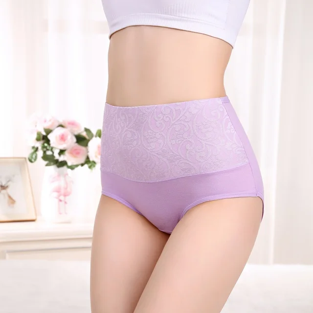 Mutandine Donna Cotone Vita Media - Pacco Da 6, Traspiranti, Elastico, Lavabili, Taglia M