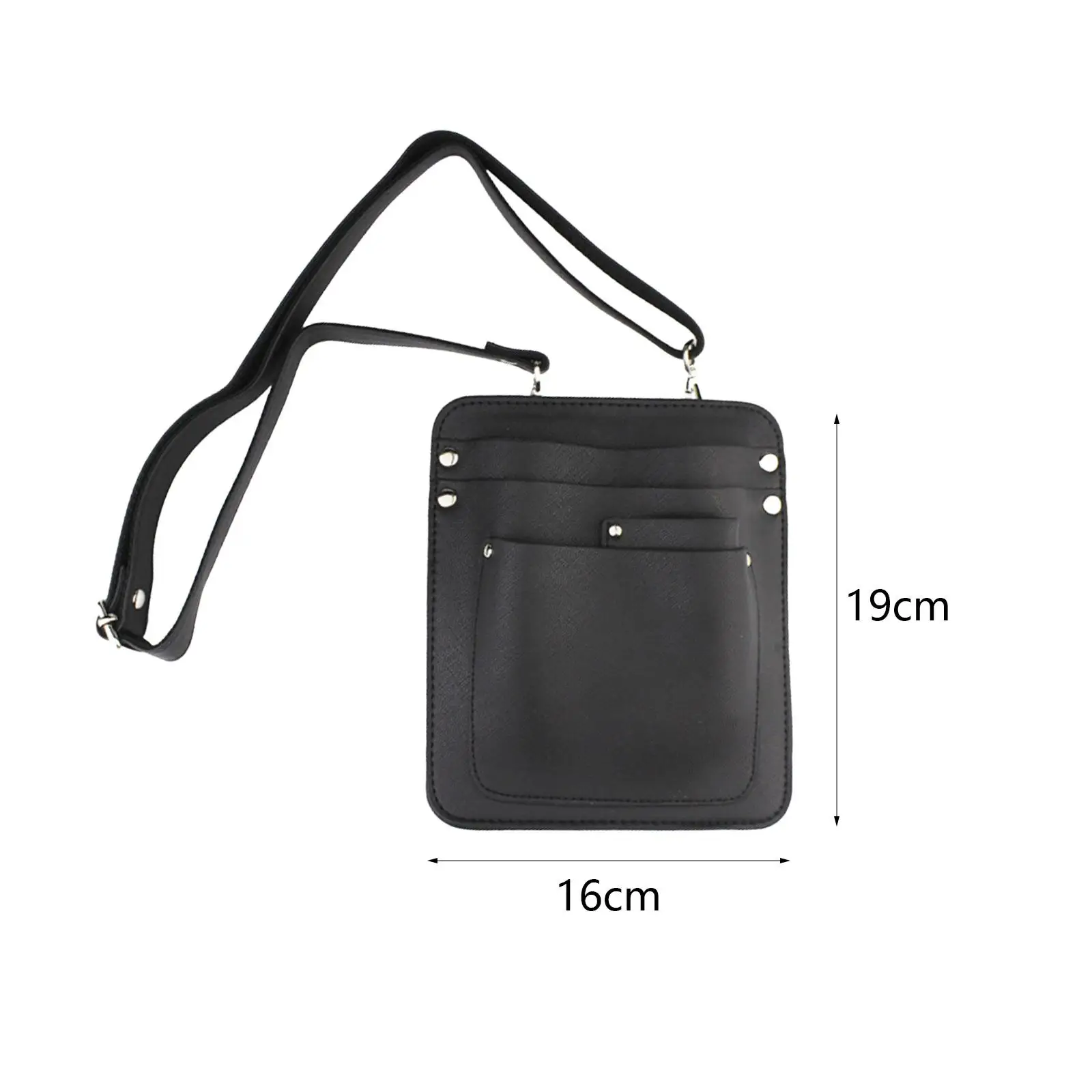 Florist Tool Bag Crossbody Bag Adjustable Shoulder Strap PU Leather Portable for Hairdressing Scissors Flower Shop Floral Shears