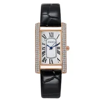 2025 Luxury Design Vintage Classic Diamond Women Watch Starry Square Simple and Stylish Roman Numeral Casual Quartz Wristwatch 1