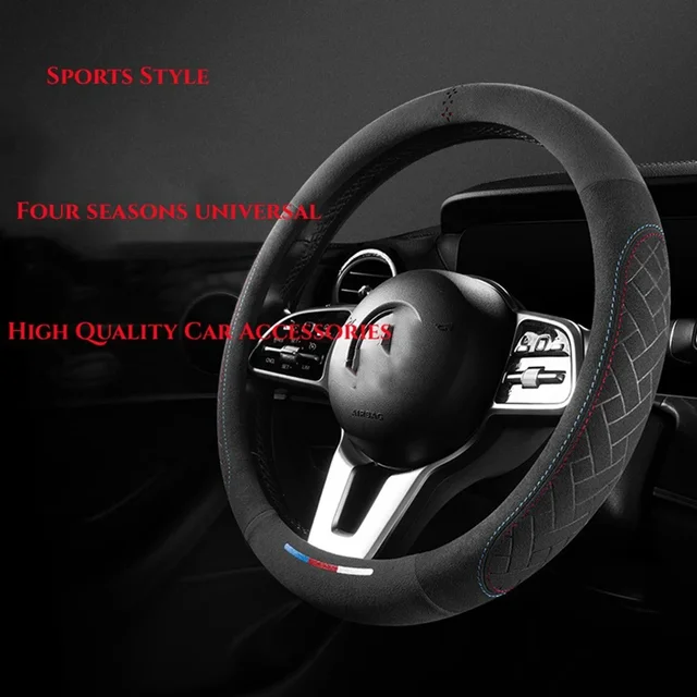 Couvre Volant Universel LEBOSH Car Avec Cuir Microfibre, Couvre Volant Voiture M