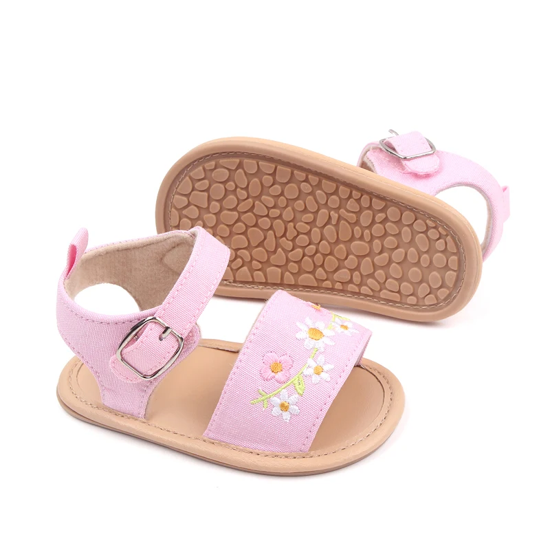 Baby Girl Summer Sandal High Quality TPR Anti-slip Hot Selling 11CM/12CM/13CM for Newborn Baby Girl 0-9-18 Months 2023NewFashion 4