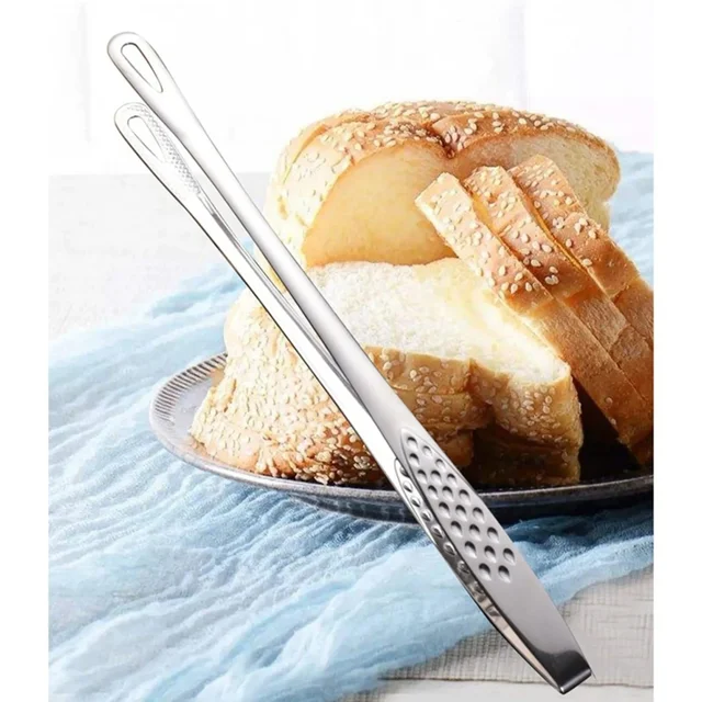 Stainless Steel Long Handle Food Tongs 3