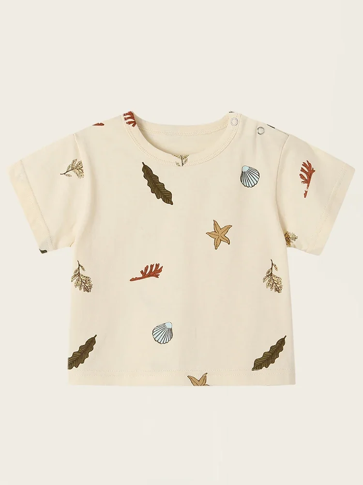 

Children's Short-Sleeved Boys Girls 2024 Summer New T-Shirt Baby Thin Section Half-Sleeved Bottoming Shirt Casual Wear