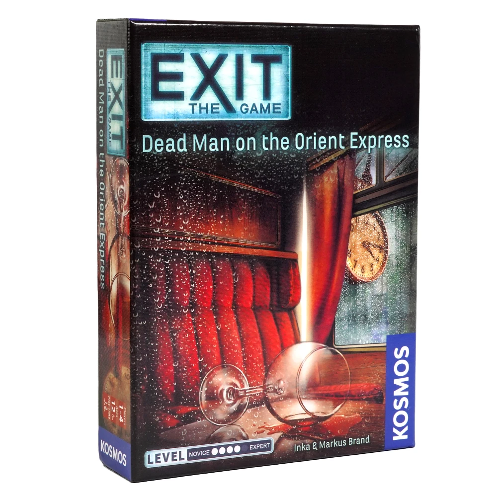Exit Game The Abandoned Cabin The Haunted Roller Coaster Dead Man on The Orient Express The House of Riddles Card Board Game 3