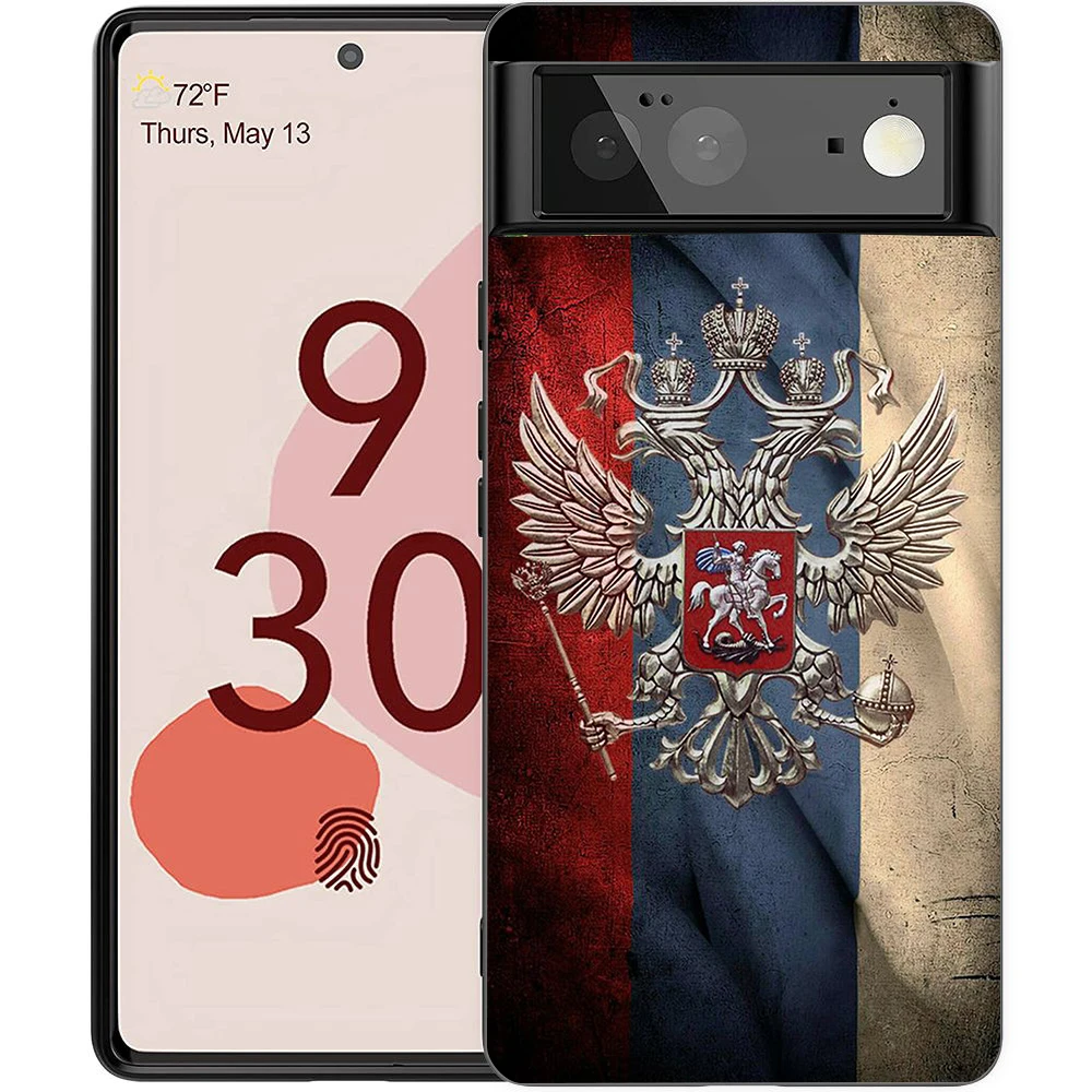 Russian Flag Shockproof Silicone Phone Case - Soft TPU Protective Cover