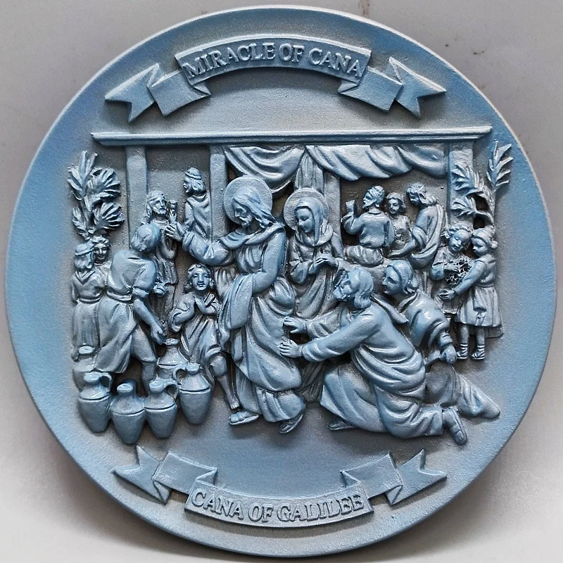 

Circular relief Kakina God silicone mold epoxy resin crystal mold DIY gypsum concrete home decoration handicraft