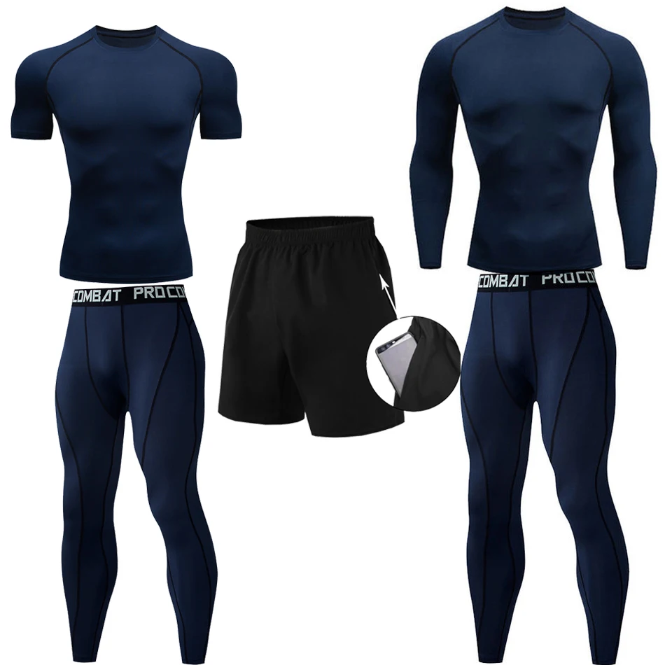 

Rashguard MMA Compression T-shirt Pant BJJ Boxing Jerseys Sportsuit Kickboxing Muay Thai Shorts 3pcs/Sets Workout Tight Clothing