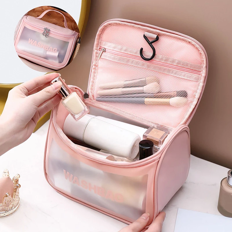 1PC New Ins Style Multifunctional Cosmetic Bag for Women Wash Bag Portable Waterproof Swimming Bag Home Travel Storage Bag Case 3