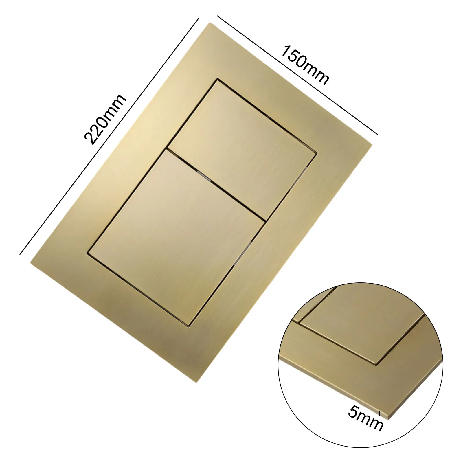 Dual Flush Actuator Plate for TECE Toilet Flush Button