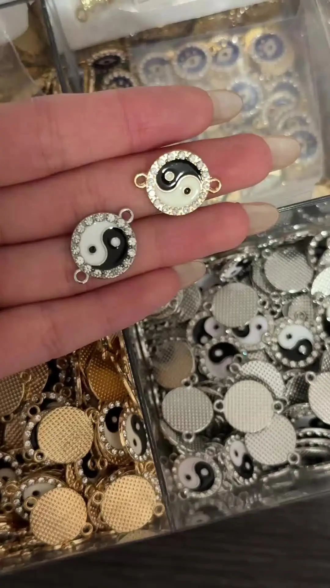 EXCEART 24pièces Pendentifs Charms Vierge Alliage Pour Créations Artisanales Connecteurs Bracelet Et Collier Accessoires Élégants Pour Femmes