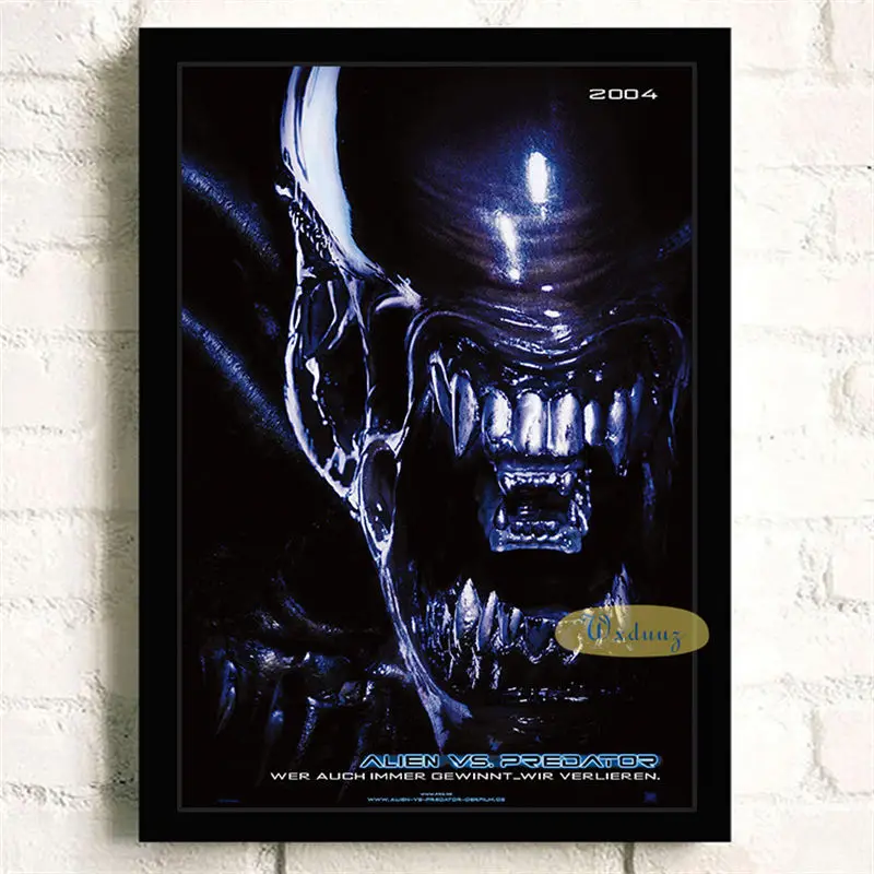 Vintage Sci-Fi Alien Battle Canvas Art