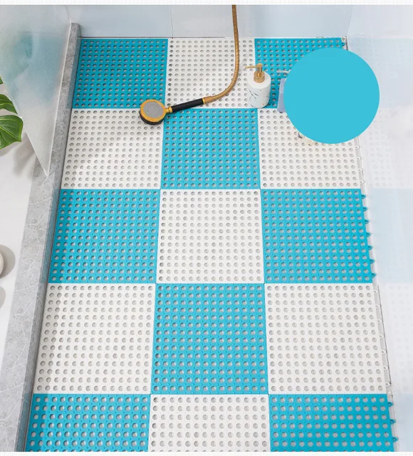 Bathroom Non Slip Mat Splicing Foot Mat Household Toilet Shower