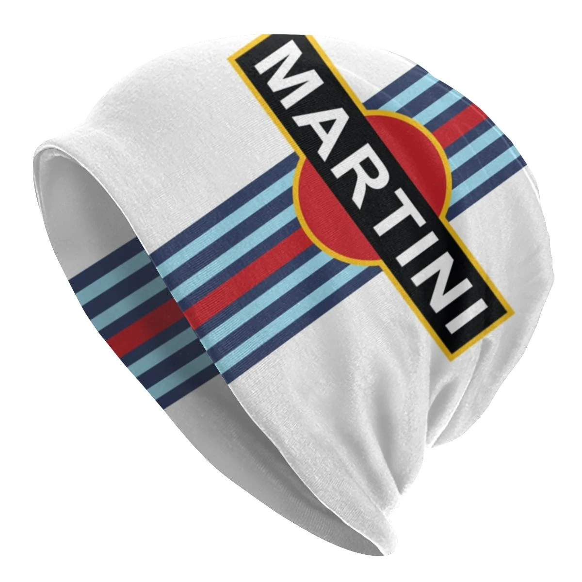 Martini Racing Stripe Femme Hip Hop Knit Skullies Beanies Cap