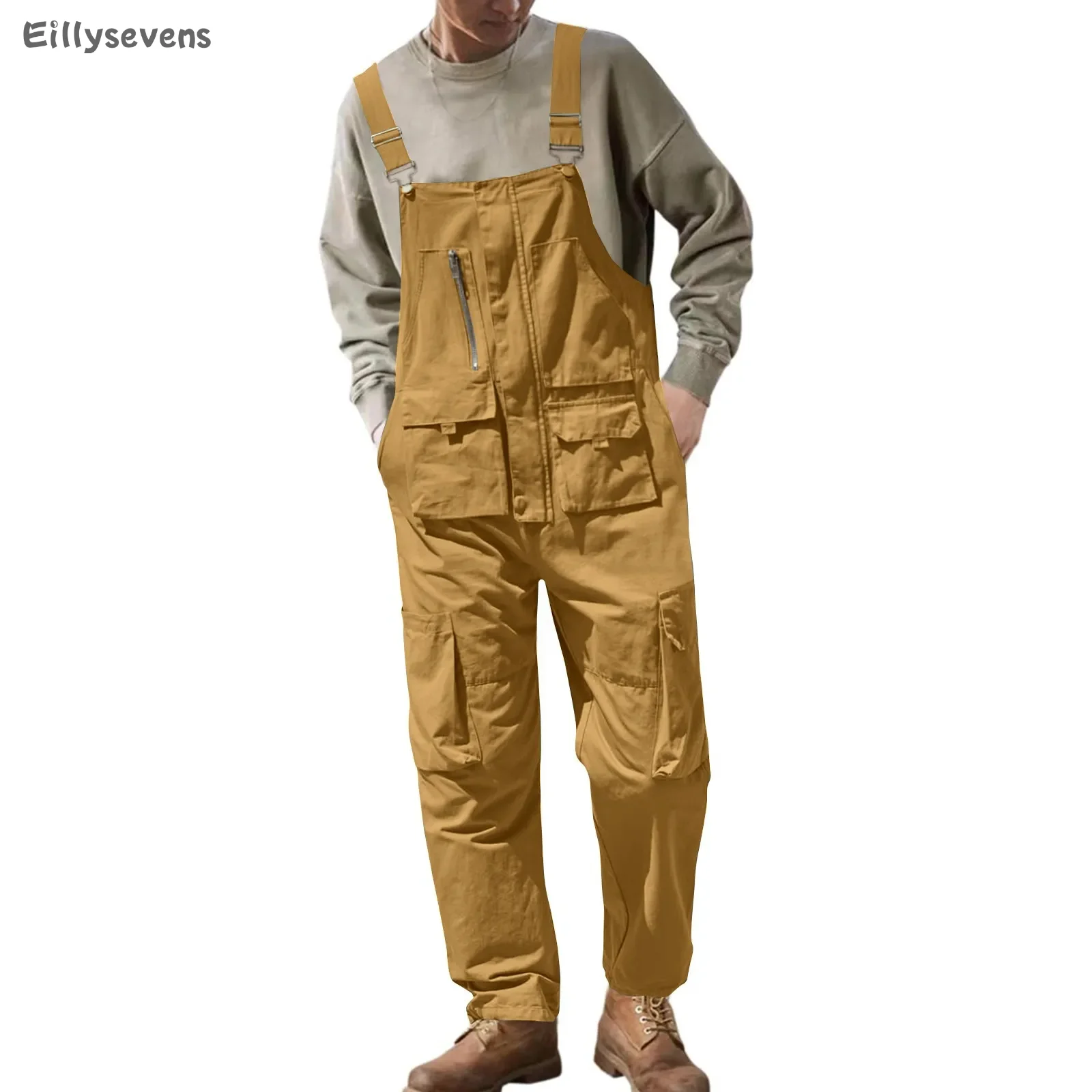 

Men's Fashion Overalls Bib Overall For Men Work Dungarees Jumpsuits Unisex Workwear Romper Oversized Jumpsuit pantalones hombre
