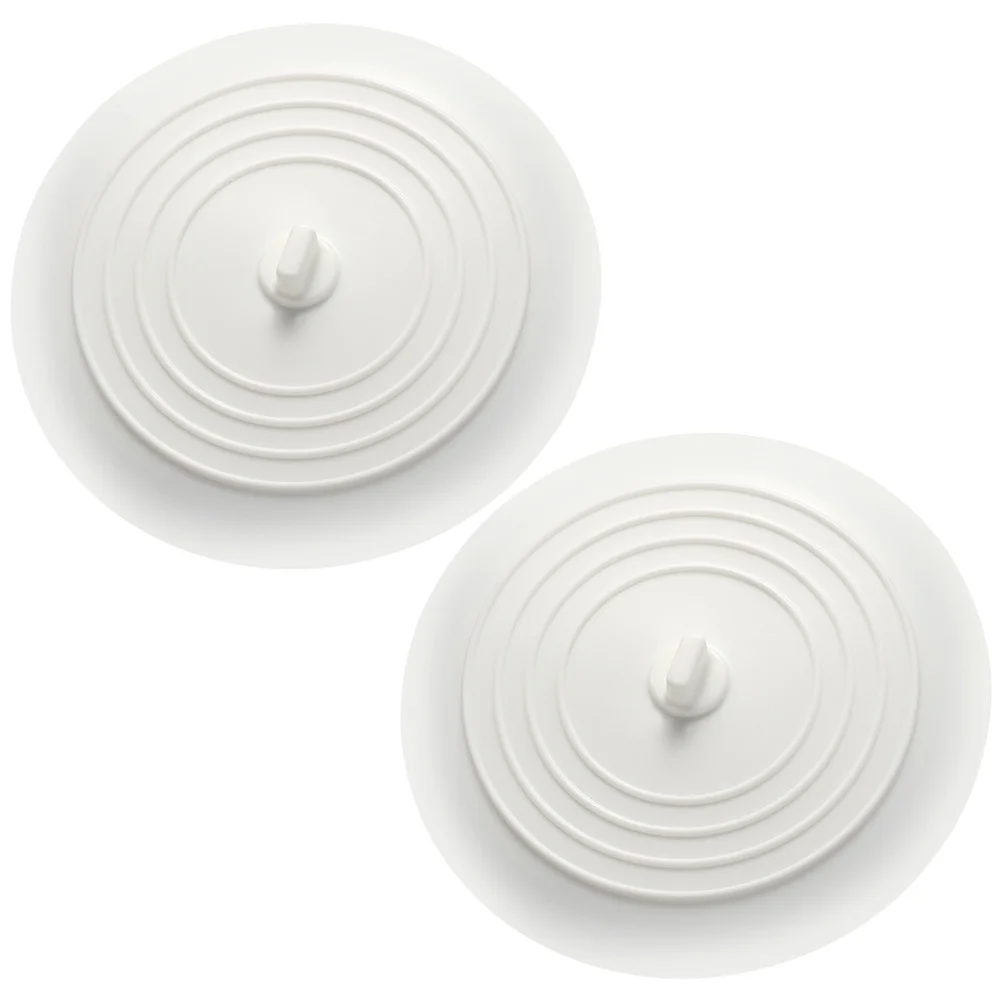 

2pcs Silicone Bathtub Covers Round Sink Stoppers Bathroom Kitchen Accessories