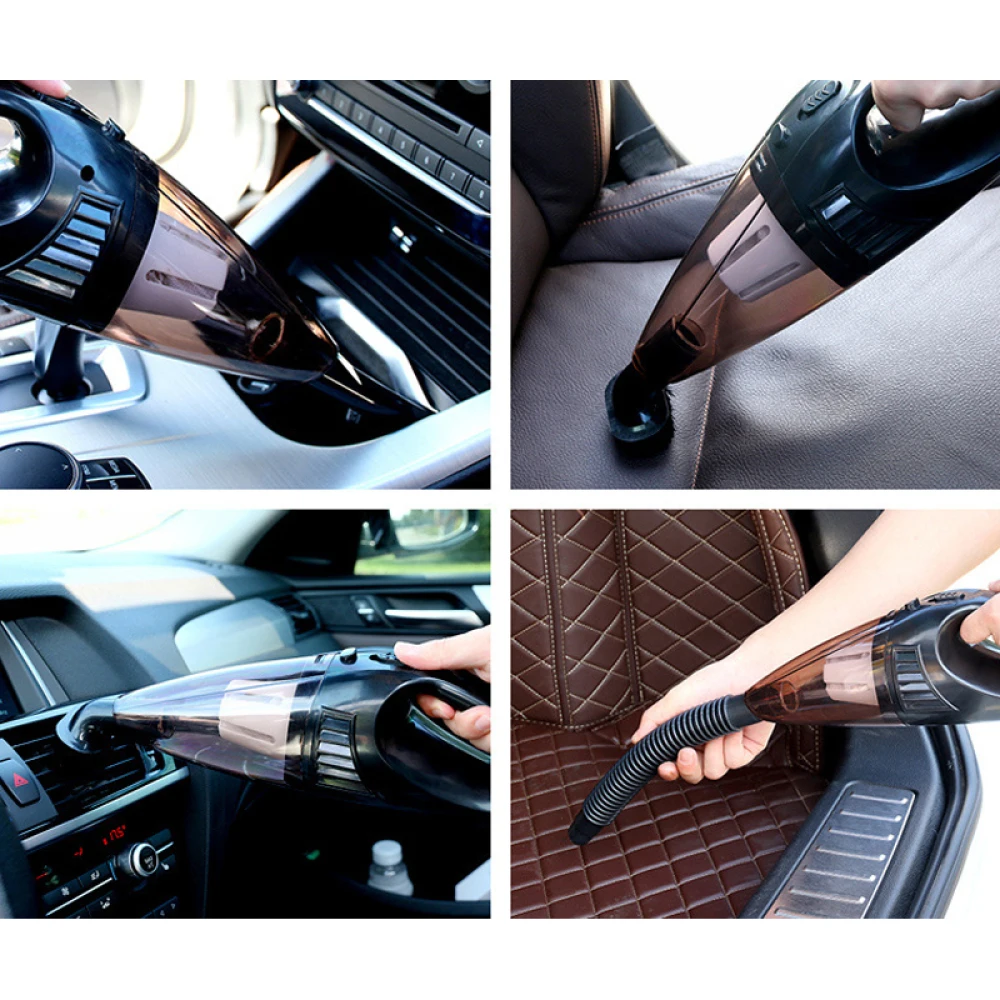 220V 75W Portable Car Wireless/ Wired Vacuum Cleaner Powerful Suction Auto Home Dual-used Handheld Vacuum Cleaner Car Cleaning