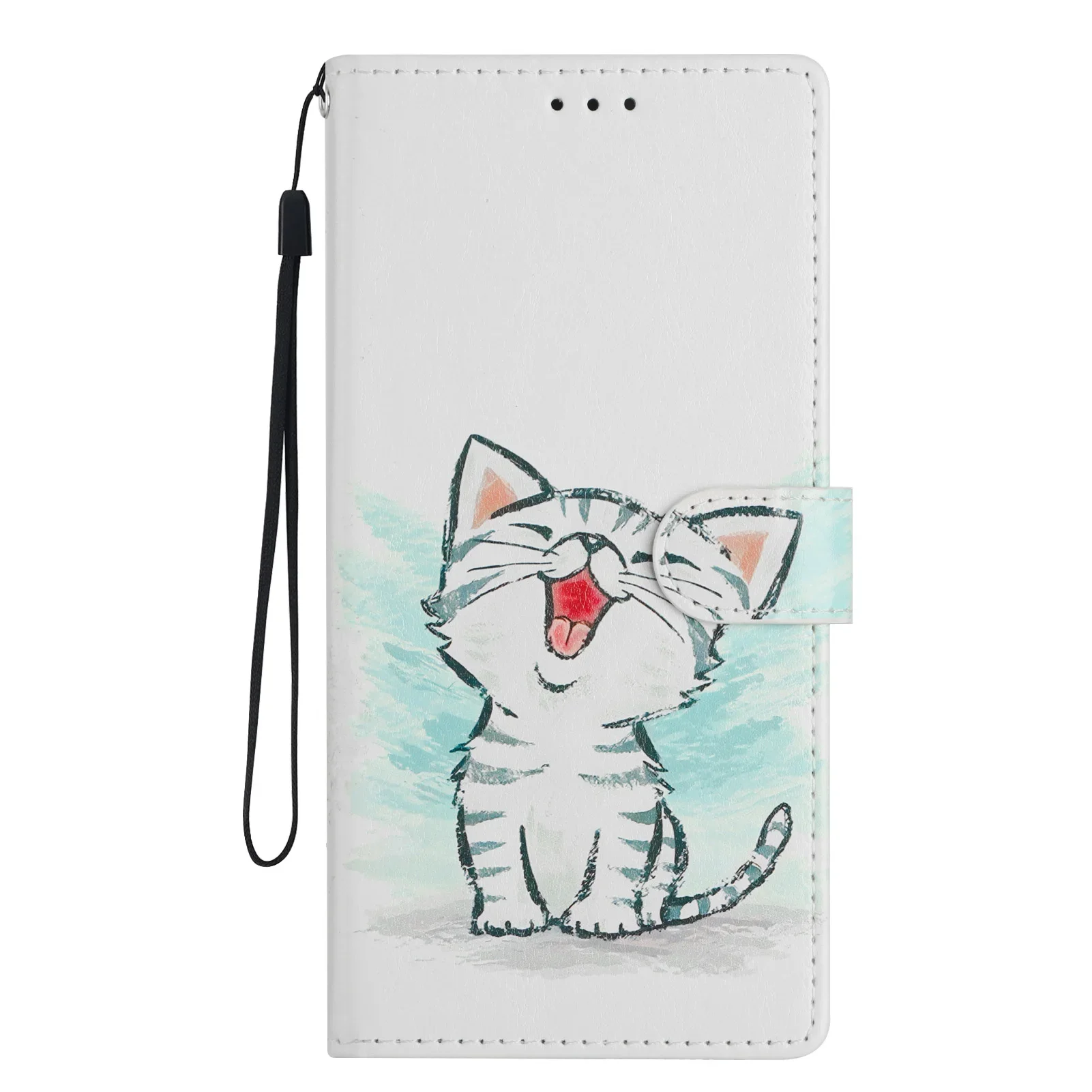 3D Butterfly Flower Leather Flip Phone Case Cover