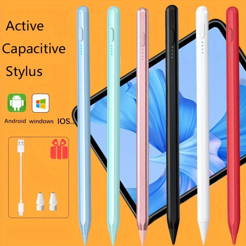 Stylet capacitif universel pour écran tactile, compatible avec les tablettes iOS/Android/mobiles, avec sensibilité à la charge rapide