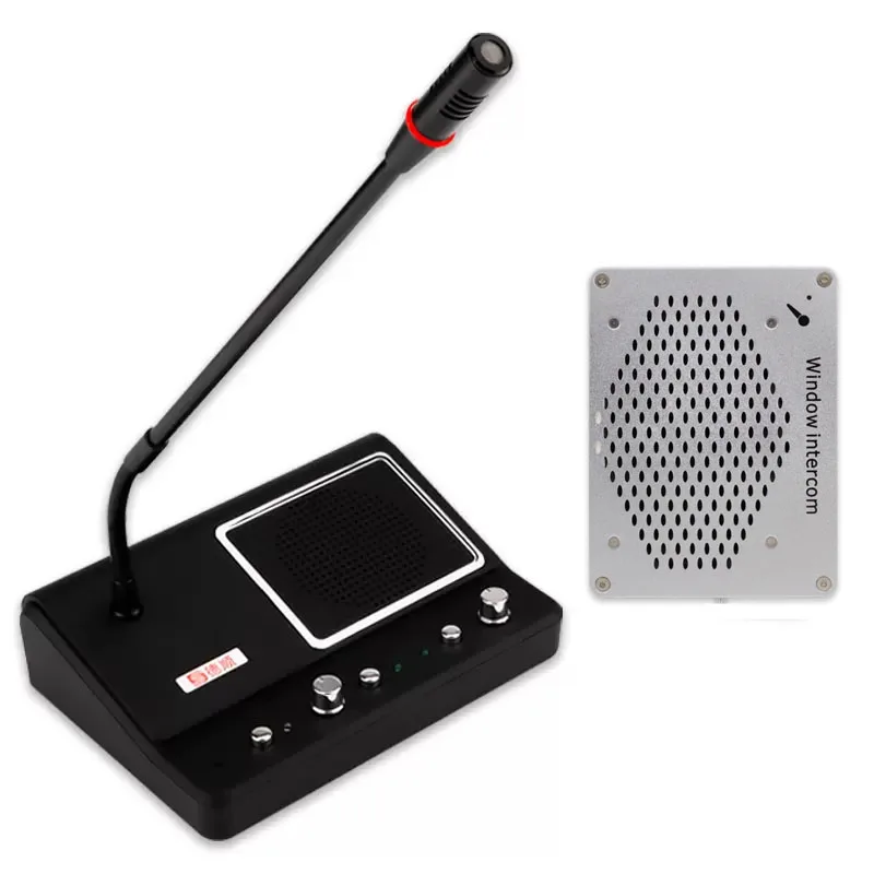 

New Arrival Two Way Hospital Bank Audio Intercom 100-240V Counter Window Interphone System