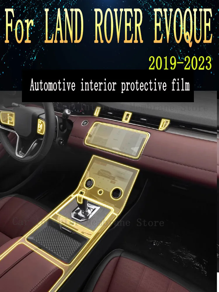 

For LAND ROVER EVOQUE 2021-2023 Gearbox Panel Navigation Screen Automotive Interior TPU Protective Film Cover Anti-Scratch