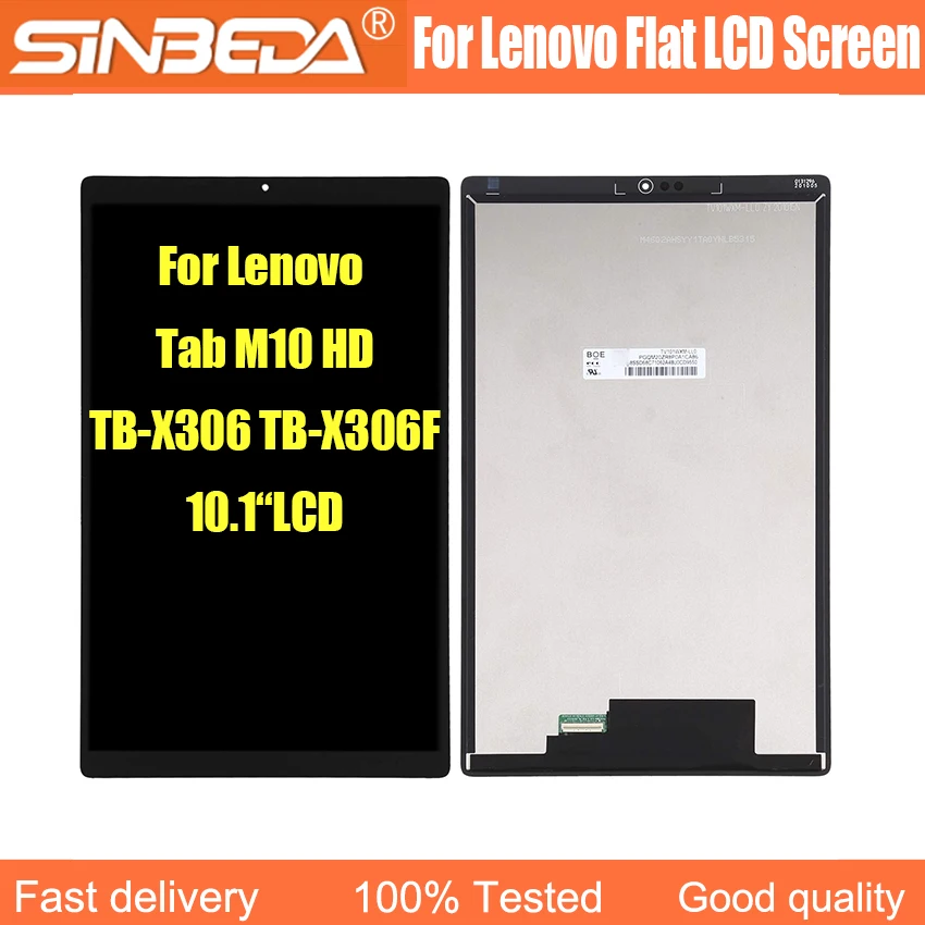 

10.1" AAA+++ Tablet LCD For Lenovo Smart Tab M10 HD 2nd Gen TB-X306X TB-X306F X306 LCD Display Touch Screen Digitizer Assembly