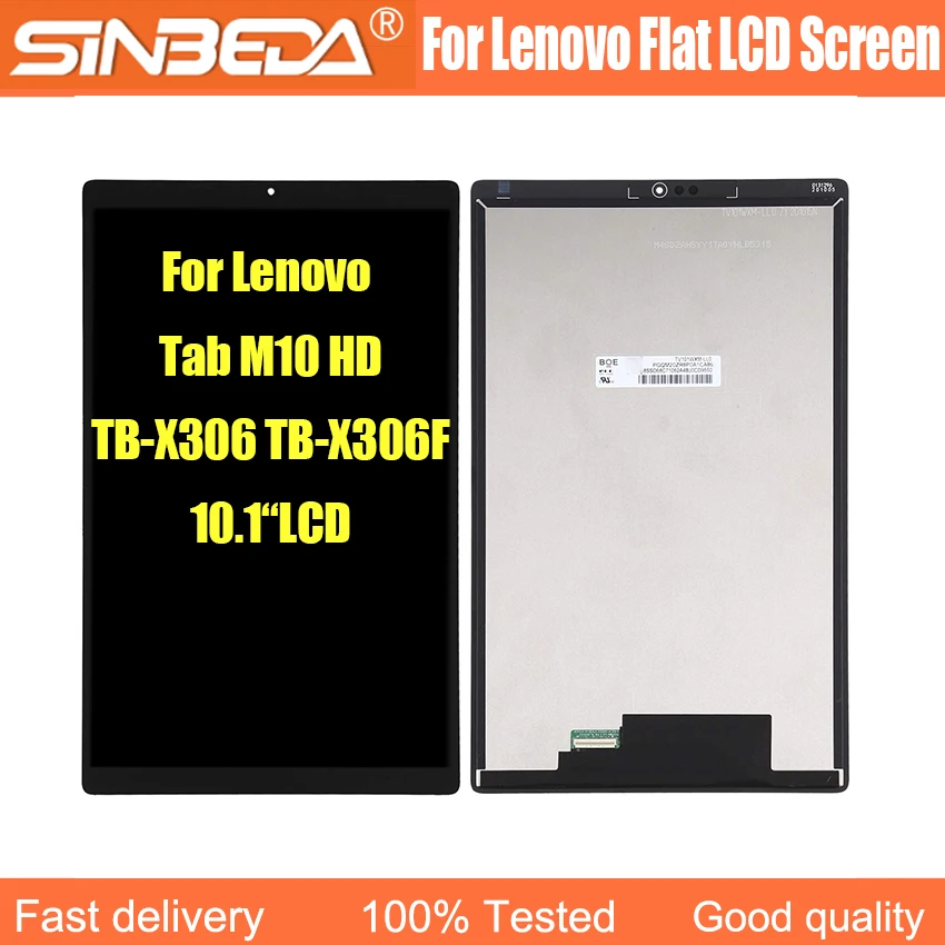 Conjunto Digitador Lcd Touch Screen para Lenovo Smart Tab M10 hd 10.1 Tb-x306x X306 10.1 Aaa +++