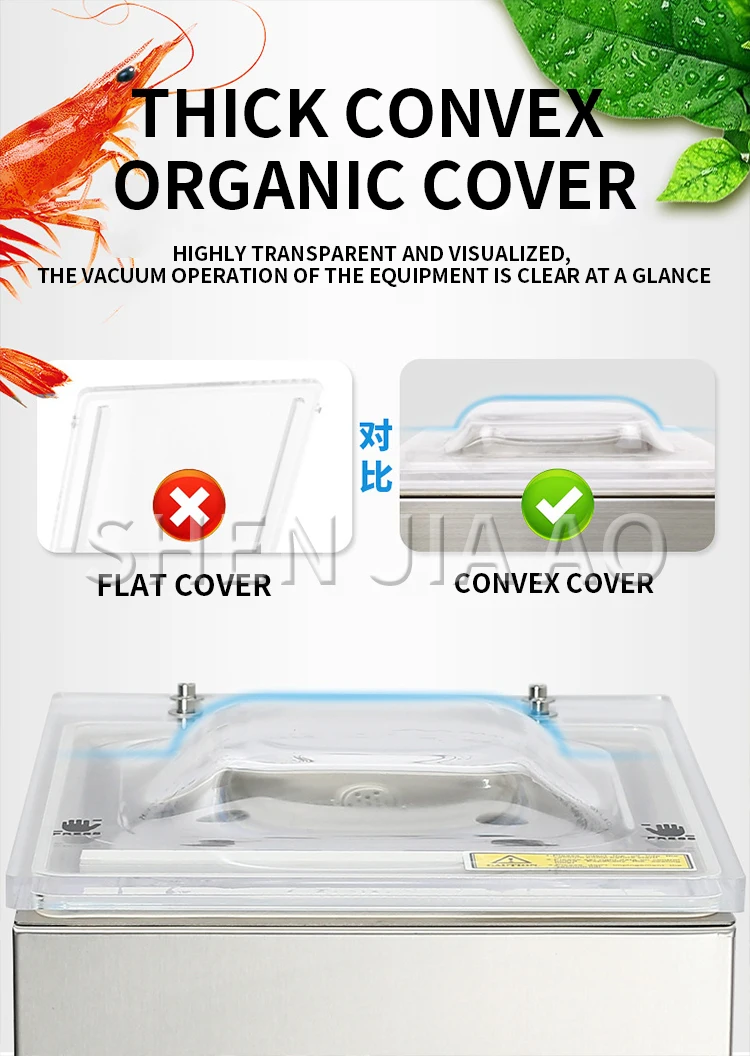 DZ-260C Industrial/Household Chamber Sealer Food Meat Fruit And Vegetable Vacuum