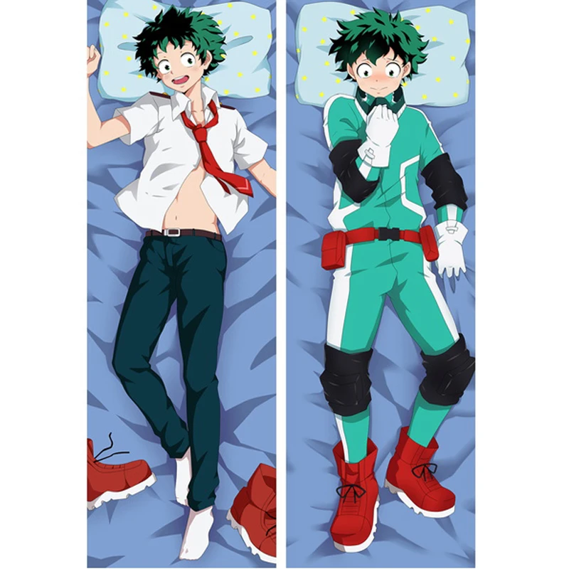 

180cm Japanese Anime My Hero Academia Midoriya Izuku Dakimakura Pillow Case Boku No Fullbody Hugging Cosplay Cushion Cover