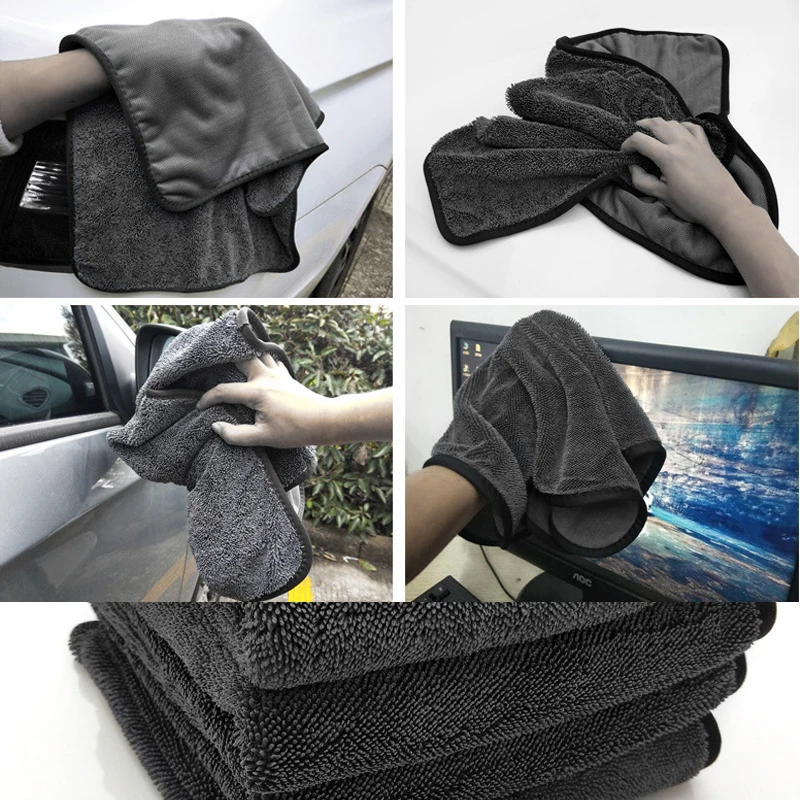 

Car Wash Towel Soft Coral Fleece Cleaning Towel Wet and Dry Use For Honda Toyota Nissan LADA KIA MG BYD Hyundai VW BMW Audi ECT.