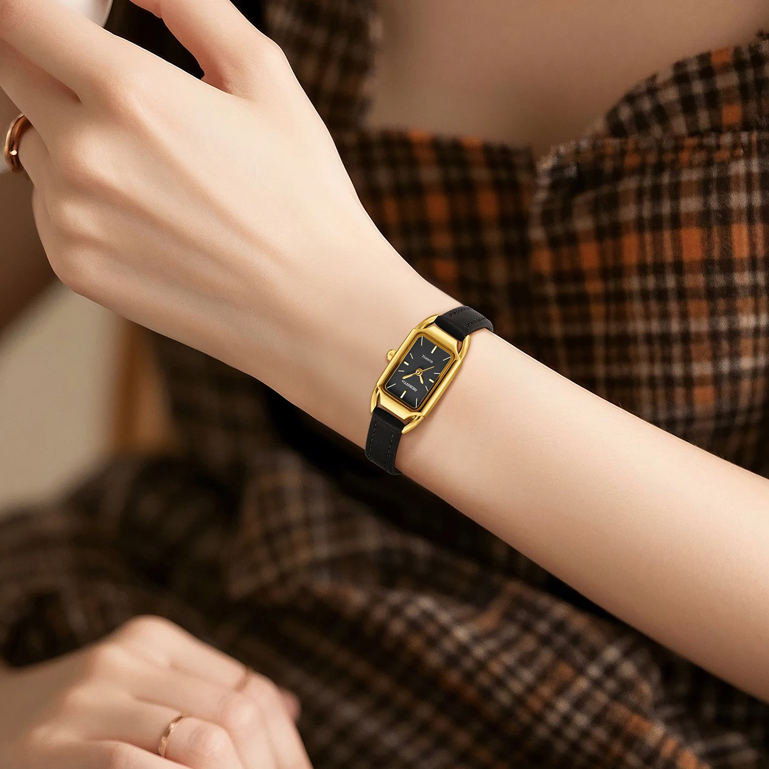 Ladies Belt Retro Casual Quartz Watch Suitable for Daily Wear