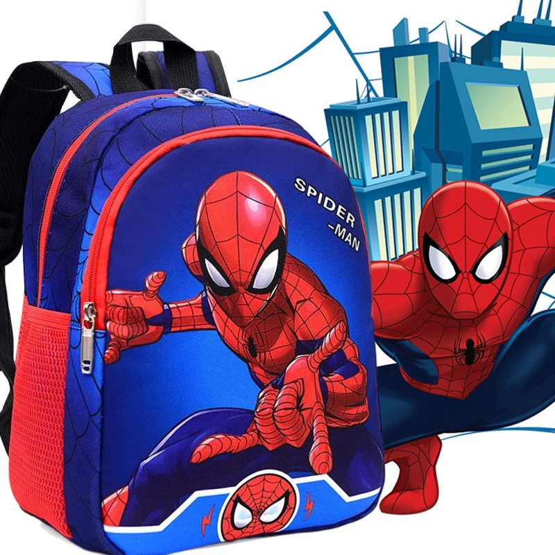 Disney Marvel Series Backpack Boy's Primary School Schoolbag Double-layer Cartoon Spider-Man Backpack For Boys Gift 1