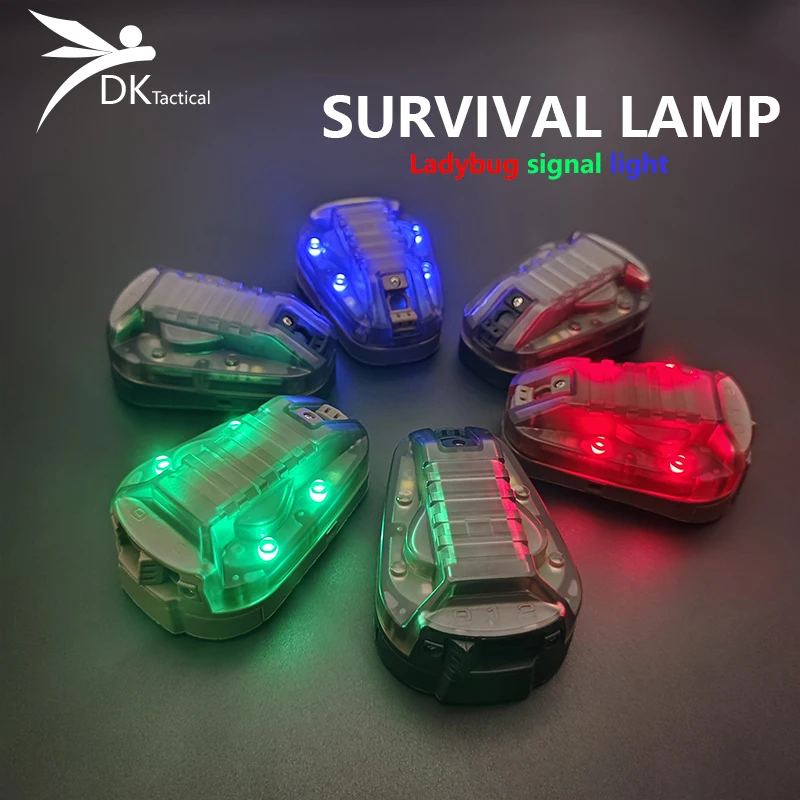 

Tactical Helmets Waterproof Ladybird Lamp STA R6 Signal Flash Survival Safety Multipurpose Camping Hunting LED Outdoor Tool