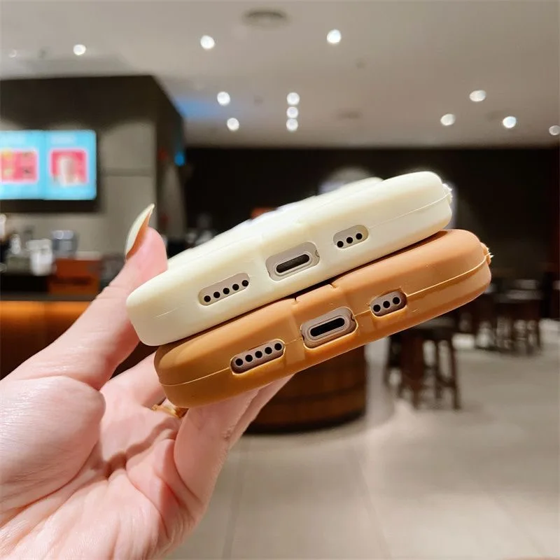 Cute 3D Rilakkuma Bear Silicone Soft Back Phone Case