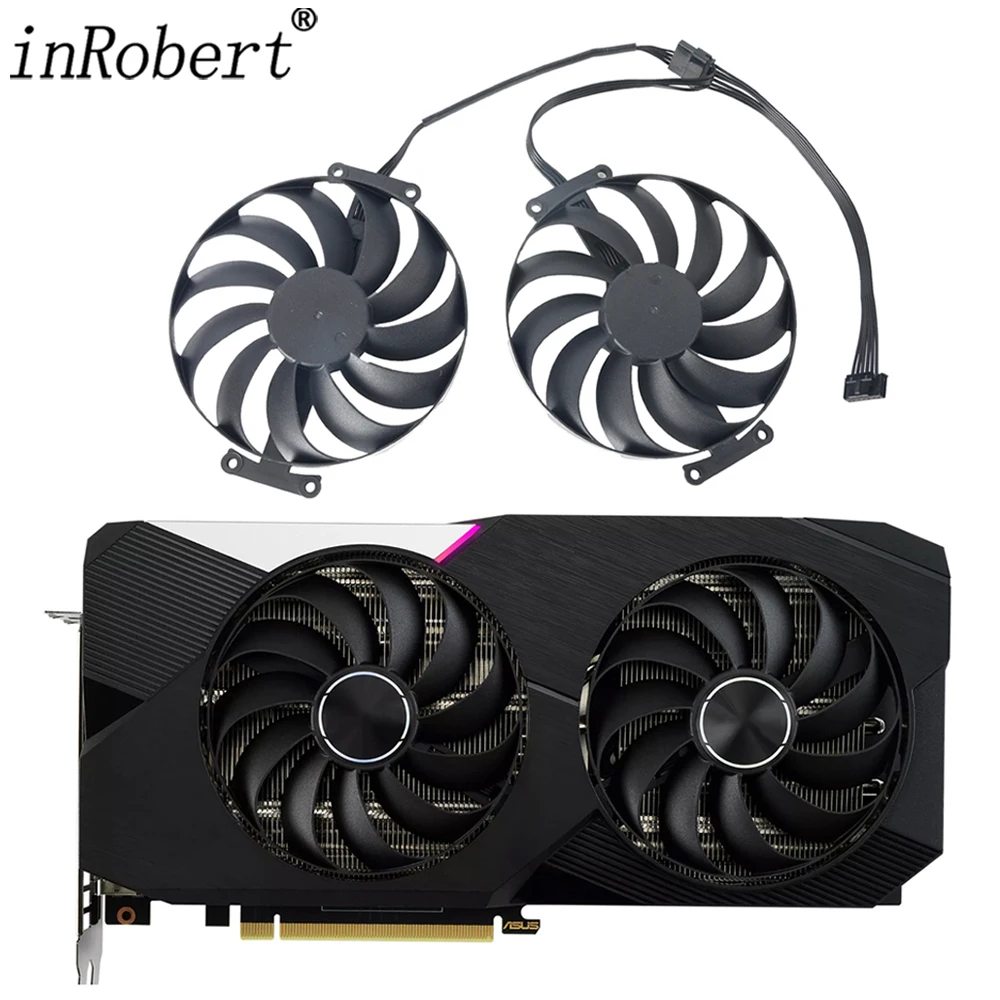 Placa de Vídeo para Asus Dupla Geforce Rtx 3070 oc Edition 95 mm T129215su Rtx3070 fã da Substituição da Placa Gráfica fã da