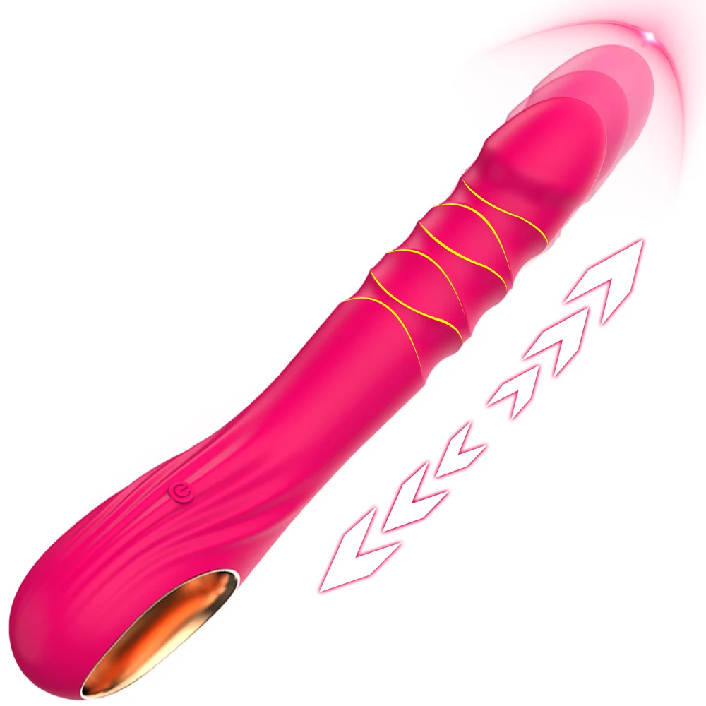 Stoßdildo-Vibrator, G-Topf, Klitoris-Anal-Stimulator mit 10 stoßenden Vibrationsmodi, Sexspielzeug für Erwachsene für Frauen, Paare 1