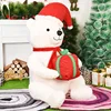 Plush Bear Inflatable Christmas Decoration 3.9ft LED Glowing Polar Bear Blow Up Toys Xmas Decor for Home New Year Party Ornament 4