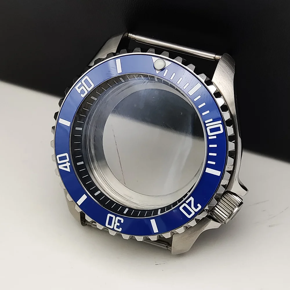 Vibrant 42mm Watch Case with Sloping Bezel