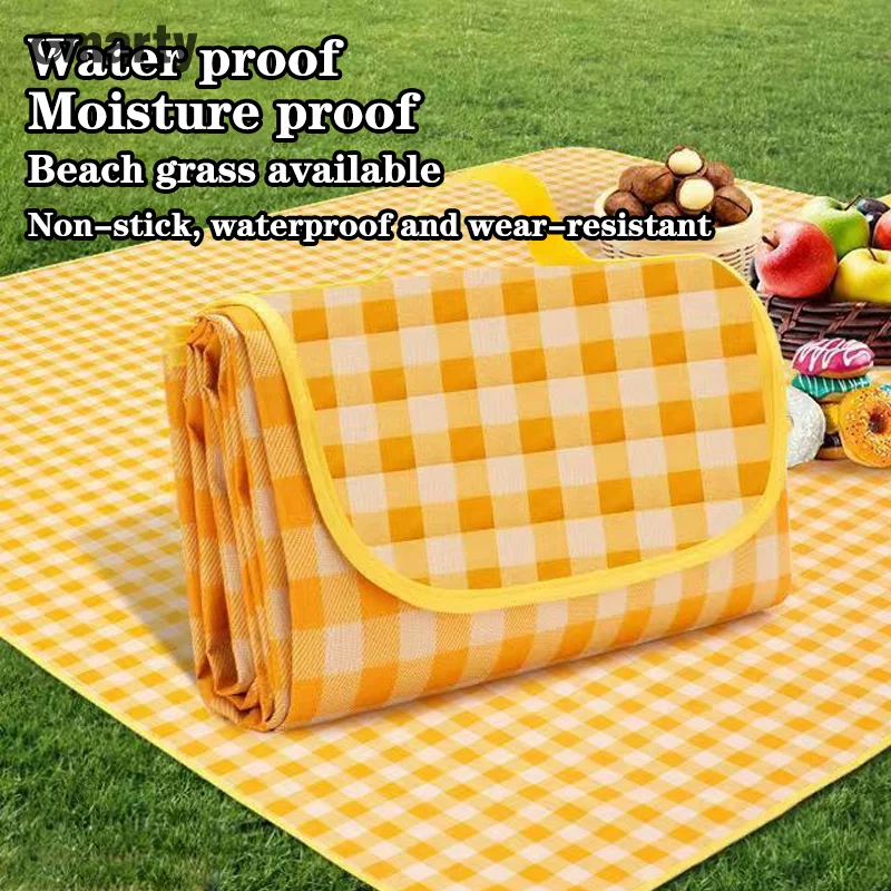 Portable Outdoor Picnic Mat Moisture Resistant Wear Resistant Spring Tour Floor Mat Thickened Waterproof Camping Beach