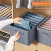Clothes Storage Box Household Foldable Pants Storage Box Foldable Partition Fabric Clothing Organization and Storage Artifact 2