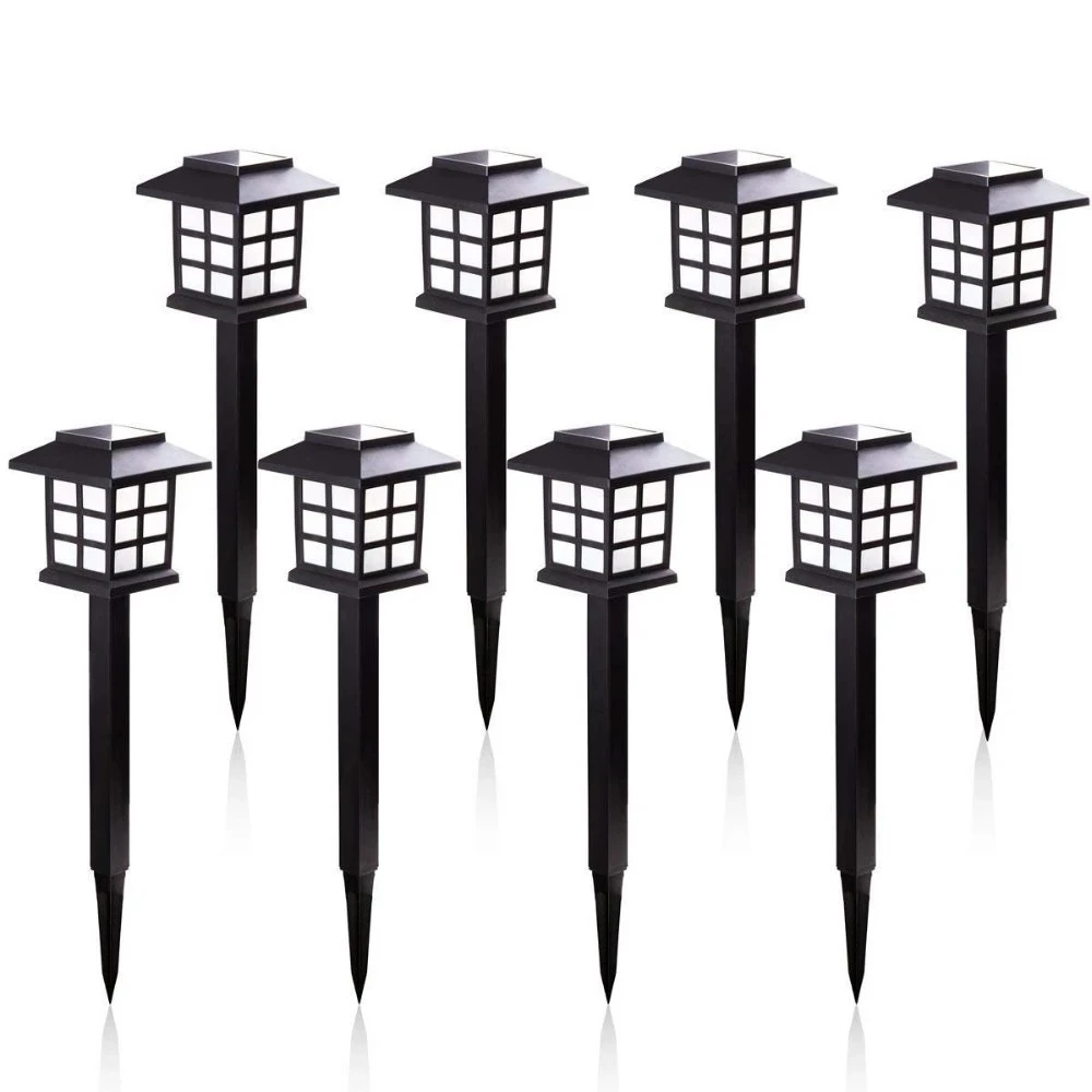 bright solar lights 2/4/6/8 pcs. LED Solar Path Lights Waterproof Outdoor Solar Lamps for Garden/Landscape/Courtyard/Patio/Driveway/Walkway best solar lights