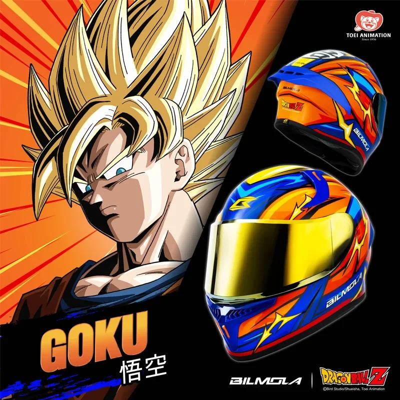 Dragon-Ball-Z-Full-Face-Capacete-Capacetes-de-corrida-Motocicleta-Off ...