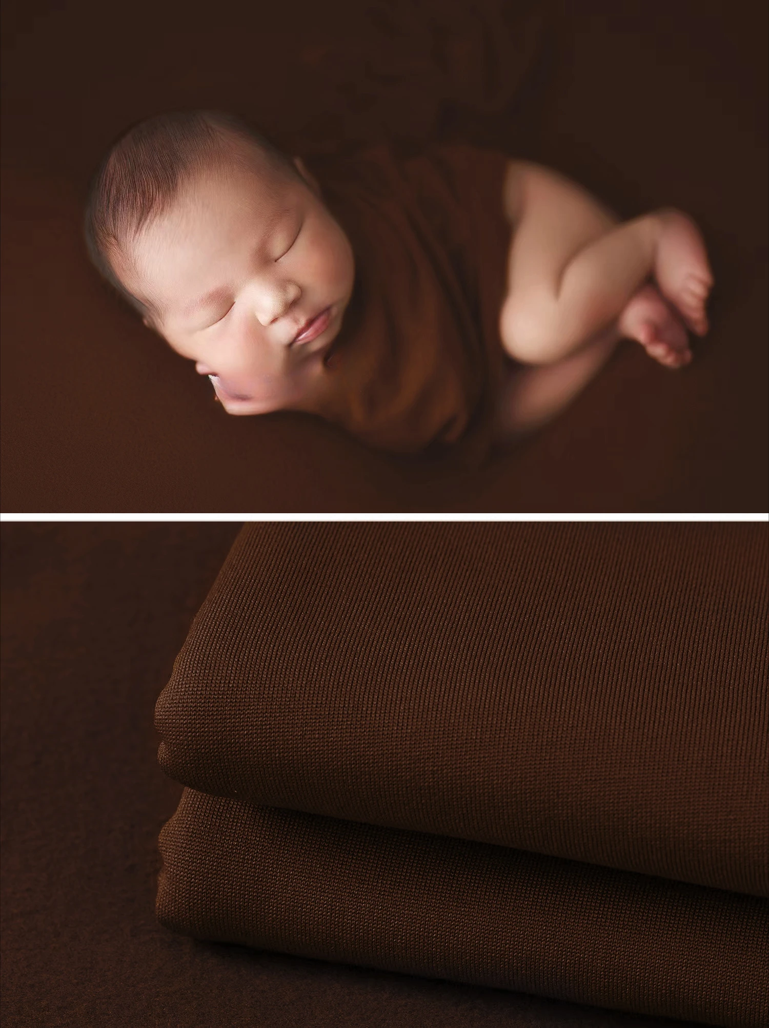 Luxurious Newborn Photography Wrap Blanket & Backdrop Set