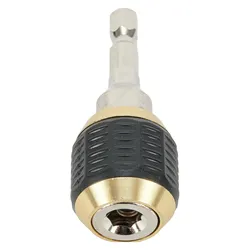 60mm Keyless Drill Chuck Screwdriver Impact Driver Adaptor 1/4 Inch Hex Shank Drill Bit Quick Change Convertor Adapter