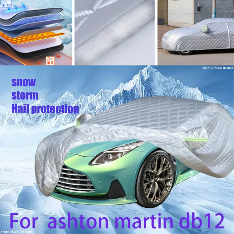 

For ashton martin db12 Outdoor Cotton Thickened Awning For Car Anti Hail Protection Snow Covers Sunshade Waterproof Dustproof