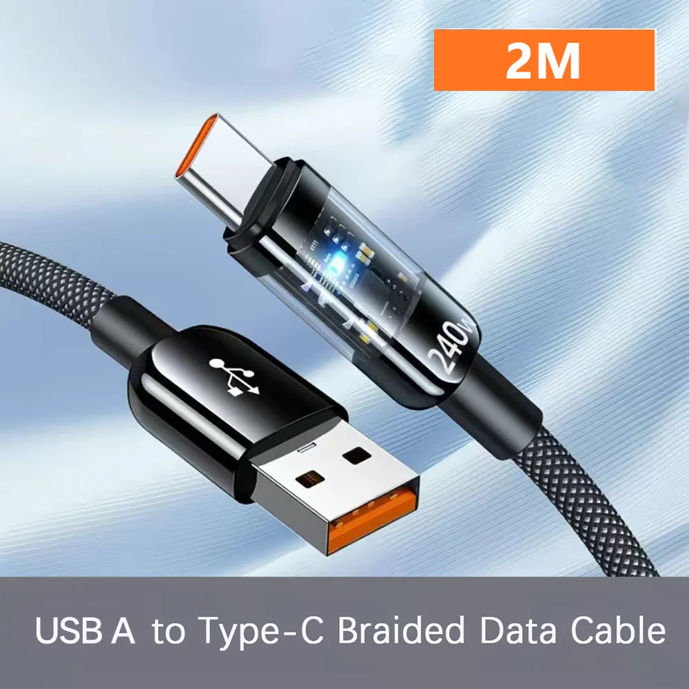ตัวเลือกสินค้า สายชาร์จ USB-C 240W ชาร์จเร็ว ทนทาน ใช้ได้กับทุกอุปกรณ์