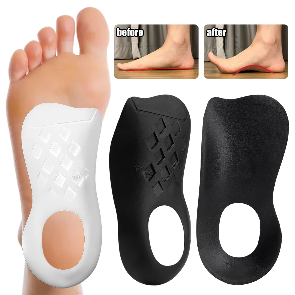 Orthopedic Insoles 1 Pair Unisex Orthopedic Insole Orthosis Flat Foot Support Health Arch Collapse Support Pad Foot Care Professional